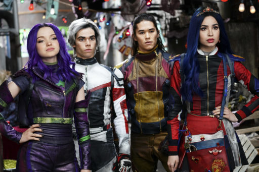 DESCENDANTS 3 - In this highly anticipated trequel about the sons and daughters of Disney's most infamous villains, Mal and the villain kids (VKs) must save Auradon from an evil threat. "Descendants 3" will debut summer 2019 on Disney Channel. (Disney Channel/David Bukach)
DOVE CAMERON, CAMERON BOYCE, BOOBOO STEWART, SOFIA ARSON