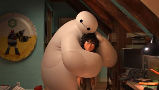 "BIG HERO 6" — Pictured (L-R): Baymax & Hiro. ©2014 Disney. All Rights Reserved.