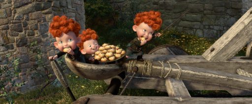 "BRAVE"  The triplets: HARRIS, HUBERT and HAMISH. ©2012 Disney/Pixar. All Rights Reserved.