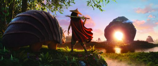 RAYA AND THE LAST DRAGON - As an evil force threatens the kingdom of Kumandra, it is up to warrior Raya, and her trusty steed Tuk Tuk, to leave their Heart Lands home and track down the last dragon to help stop the villainous Druun. © 2020 Disney. All Rights Reserved.